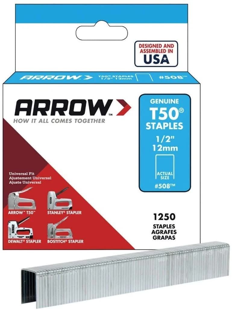 Arrow Staples T50 1/2" (1250pcs) product image
