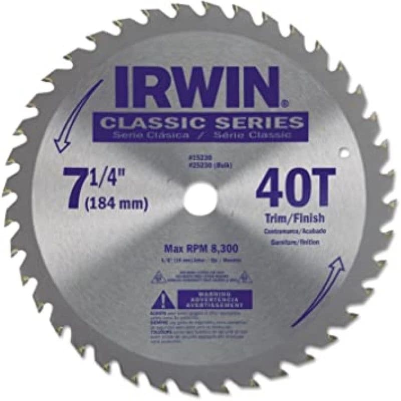 Irwin Saw Blade 7 1/4" 40T product image