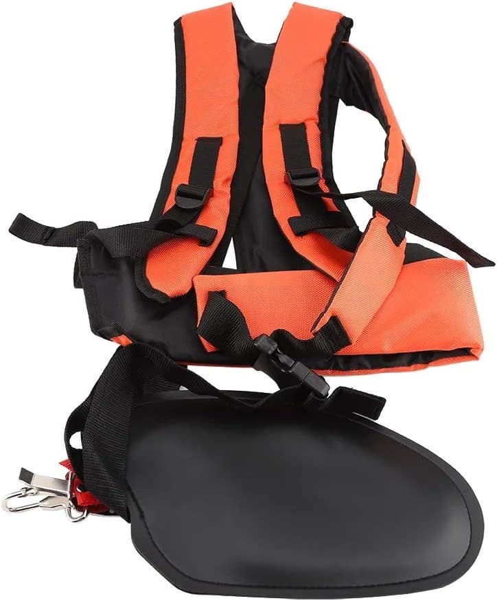 Brushcutter Harness Orange Comfort Trimmer Double Shoulder Strap,Y Shaped Nylon product image
