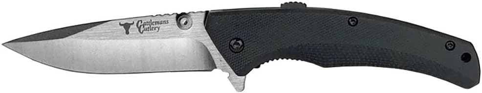 Cattlemans Cutlery Sidewinder Linerlock Assisted Opening Pocket Knife - Black product image