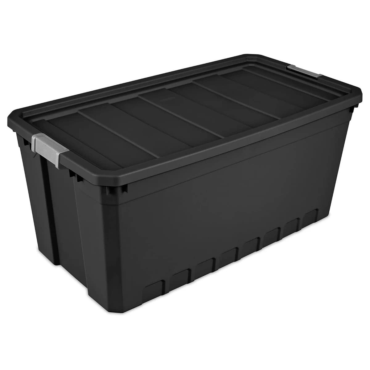 Sterilite Industrial Storage Tote Container Stacker Black 50 Gallon product image
