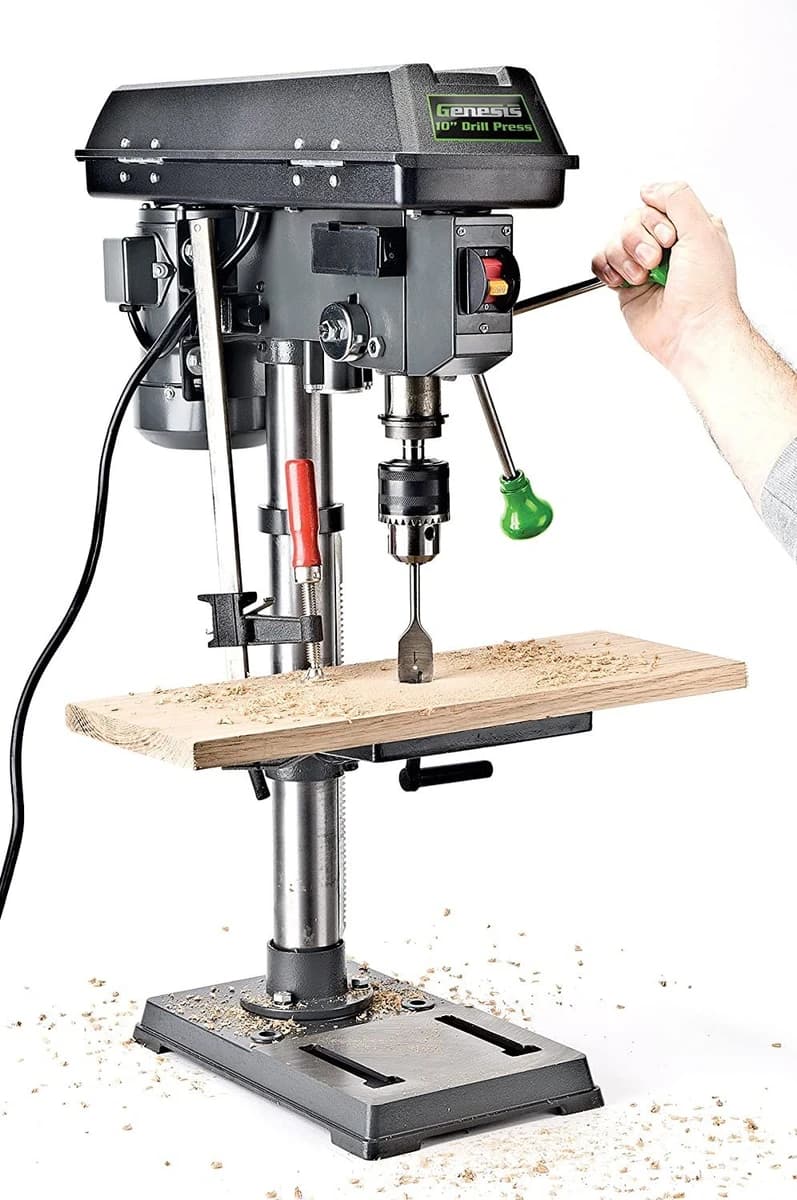 Genesis 10" 5-Speed 4.1 Amp Drill Press with 5/8" Chuck Integrated LED Worklight product image