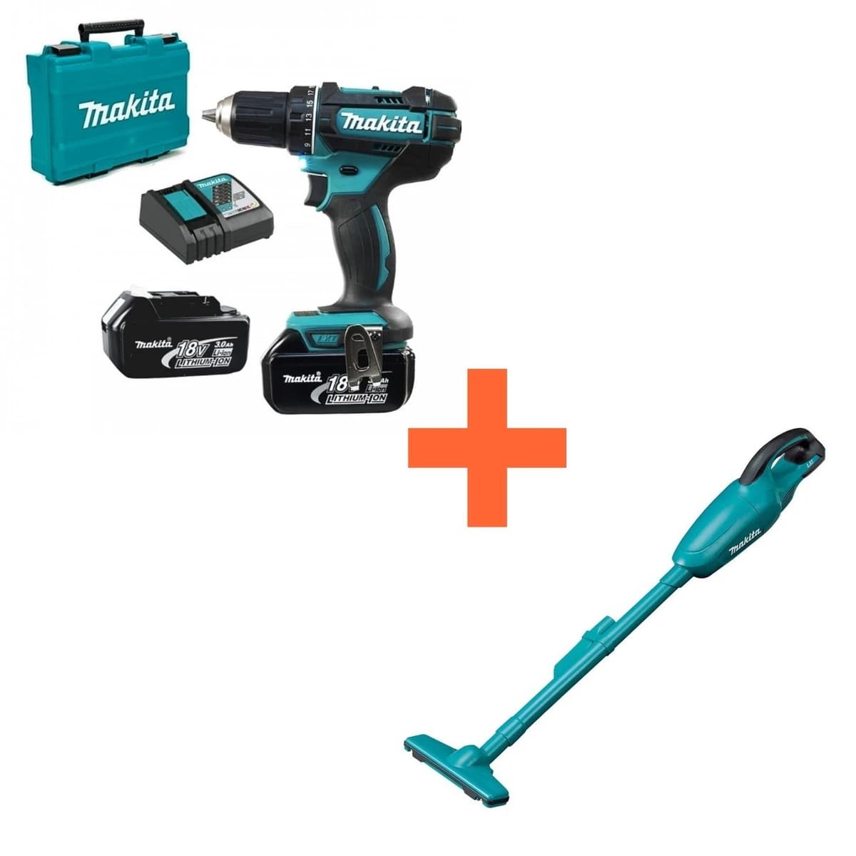 Makita Cordless Drill Driver & Vacuum 18V LXT product image