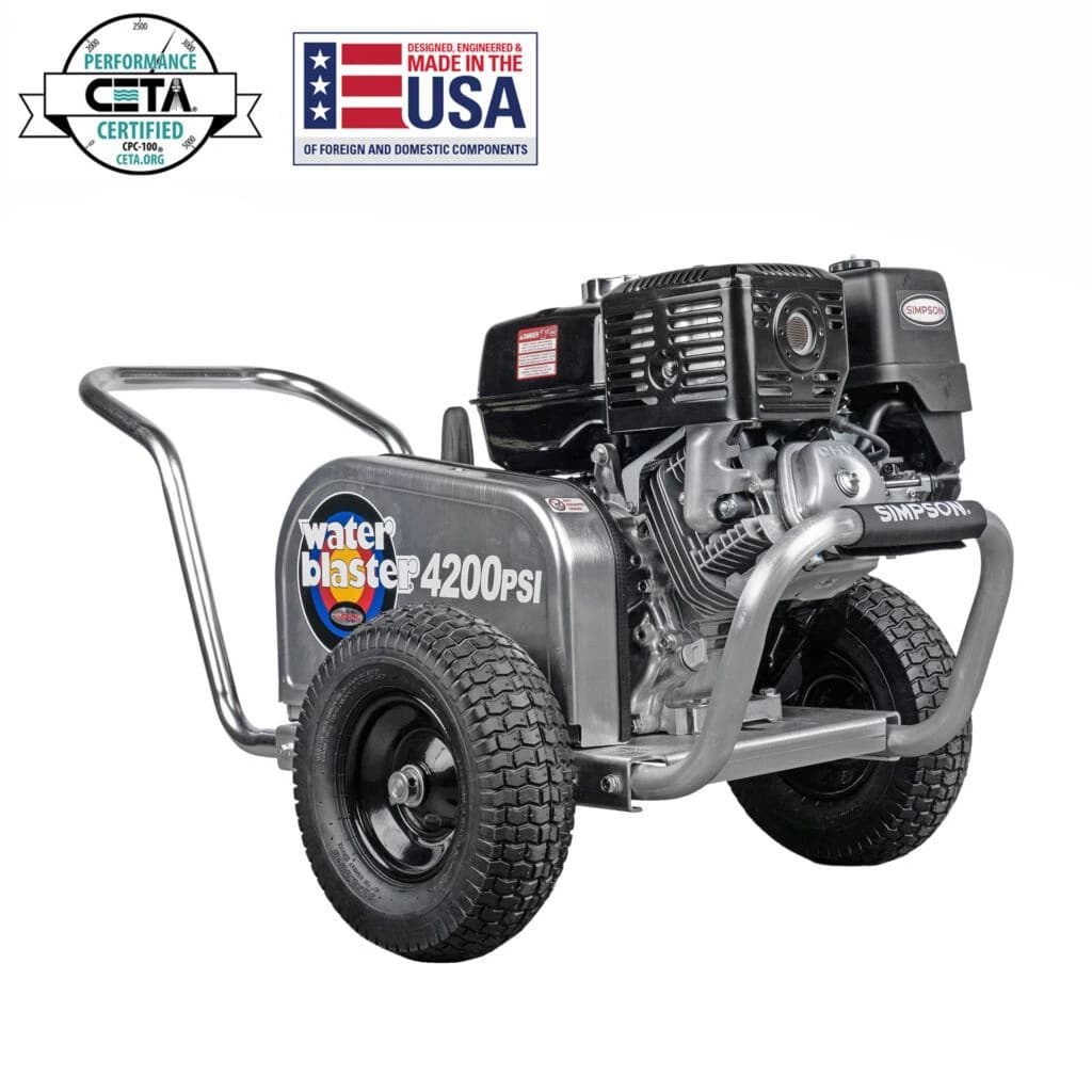 Simpson Water Blaster 4200 PSI 4.0 GPM HONDA GX390 w/AAA Triplex Plunger Pump product image