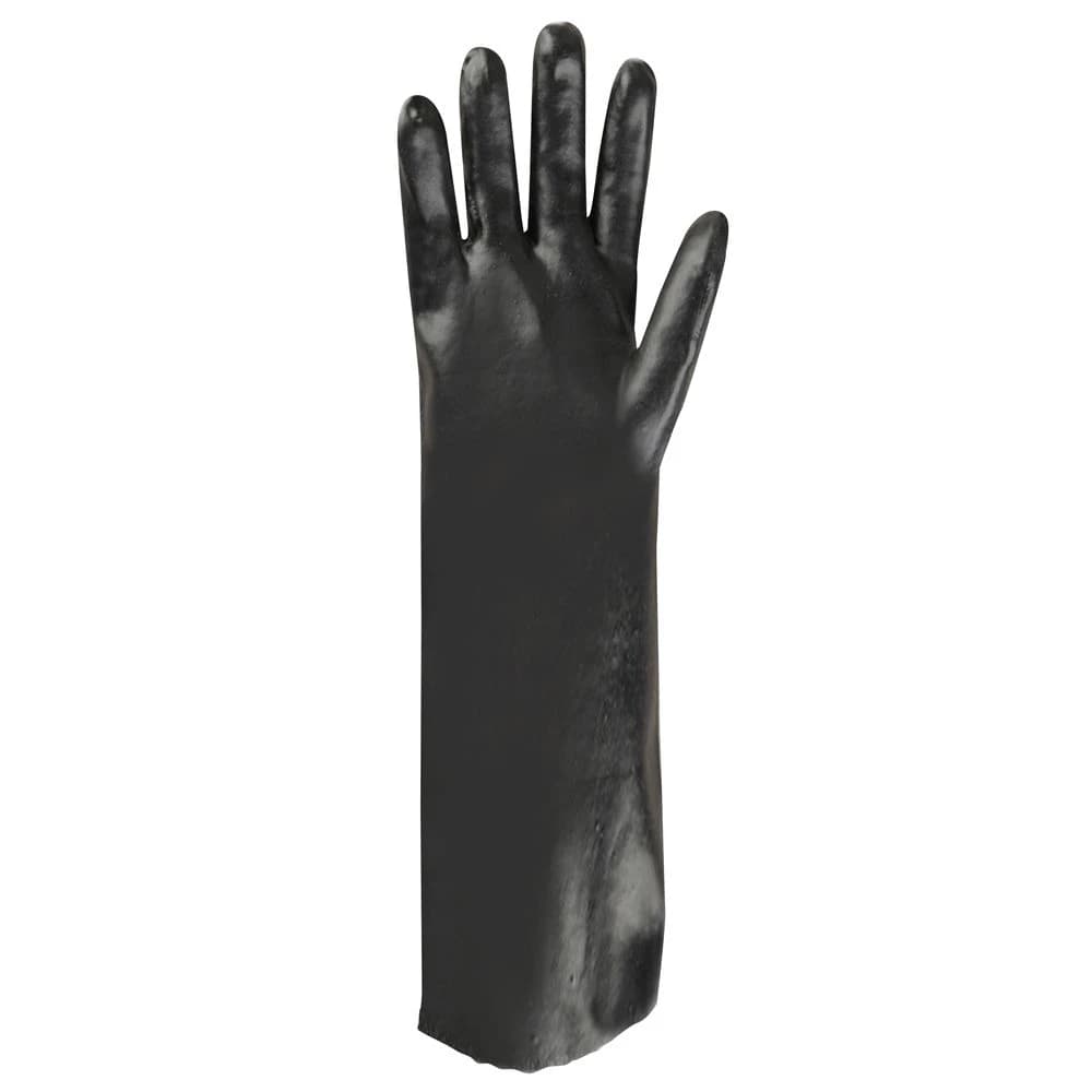 18" Black Smooth PVC Glove product image
