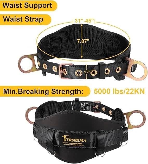 TRSMIMA Safety Harness Climbing Belt Fall Protection 30 Inch - 45 Inch product image