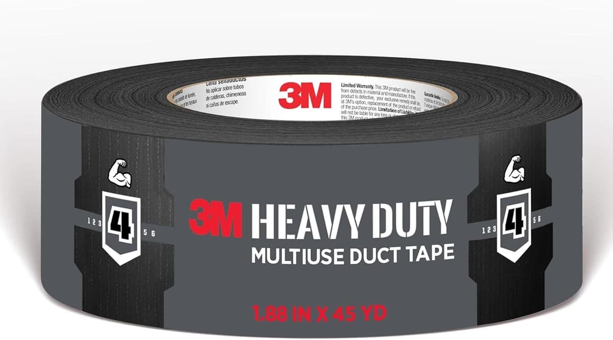 3M Heavy Duty Black Duct Tape 1.88in x 45yd product image