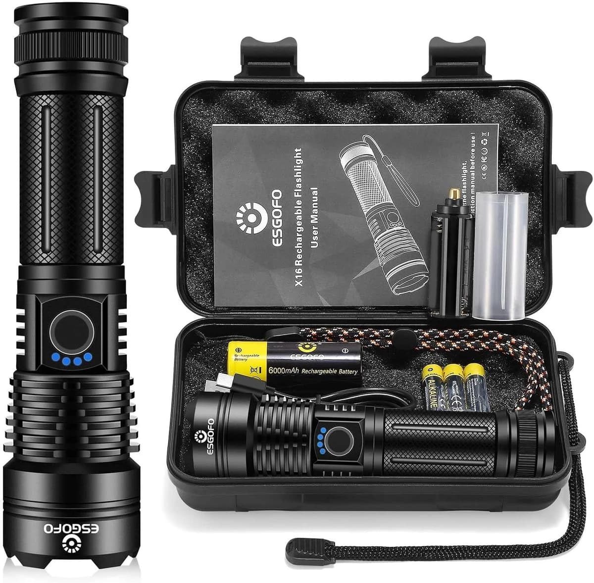 Esgofo Rechargeable Flashlight product image