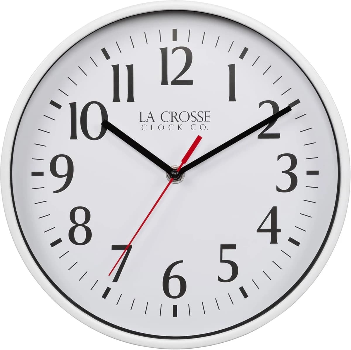 La Crosse 8" Basics Quartz Analog Wall Clock White product image