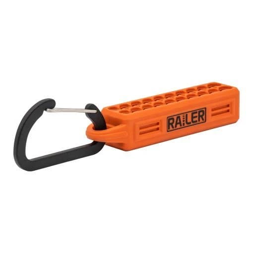 Railer 20-Hole Bitrail Orange w/Carabiner product image