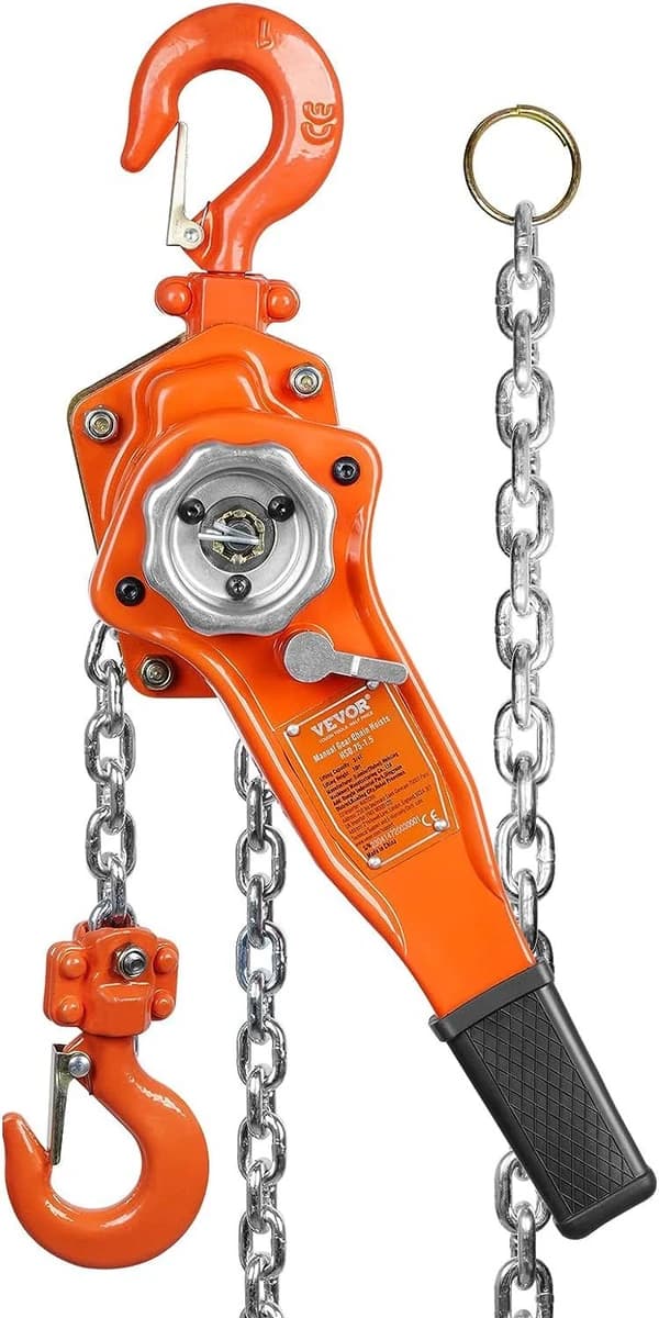 VEVOR Manual Lever Chain Hoist 3/4 Ton 10FT Come Along 1650lbs product image