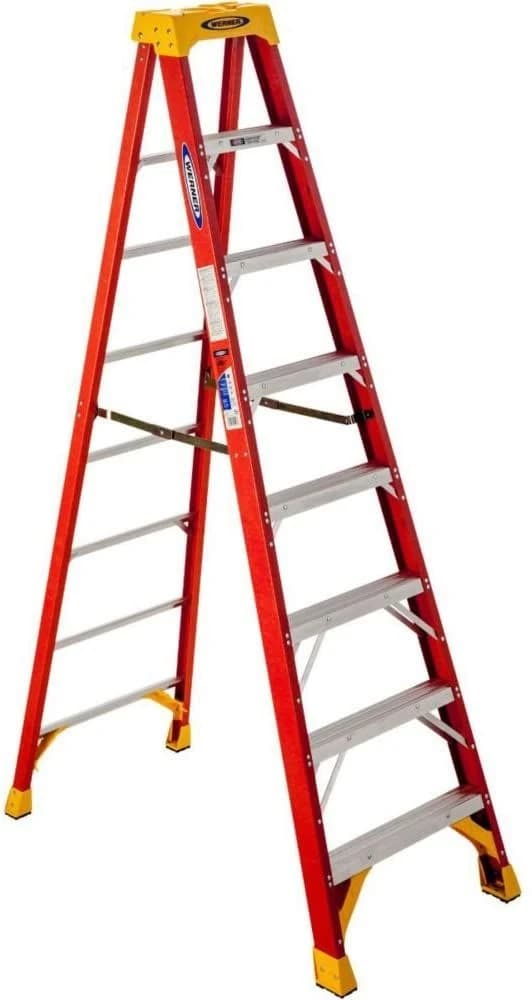 Werner 8' Fibreglass Step Ladder 300lbs product image