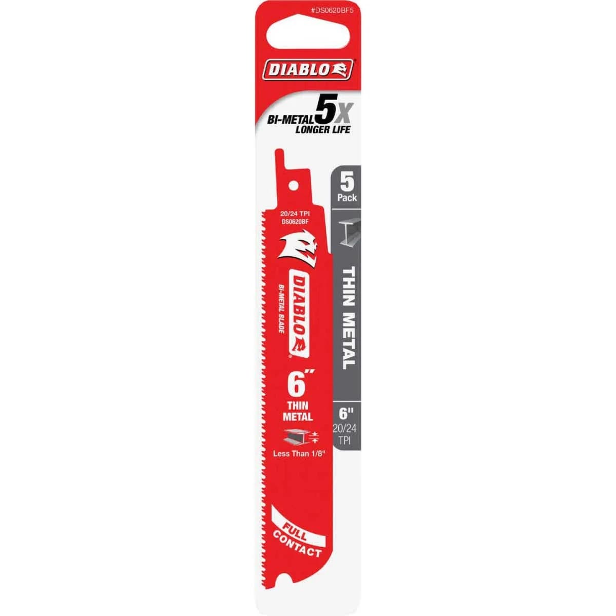 Diablo Steel Demon 6" 20/24 TPI Thin Metal Reciprocating Saw Blade product image