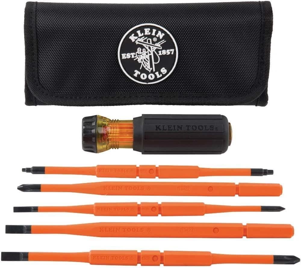 Klein Insulated Screwdriver Set 8-in-1 with Interchangeable Blades product image