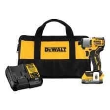 Dewalt 20V MAX 1/4" Brushless Cordless Impact Driver Kit (DCF840E1) product image