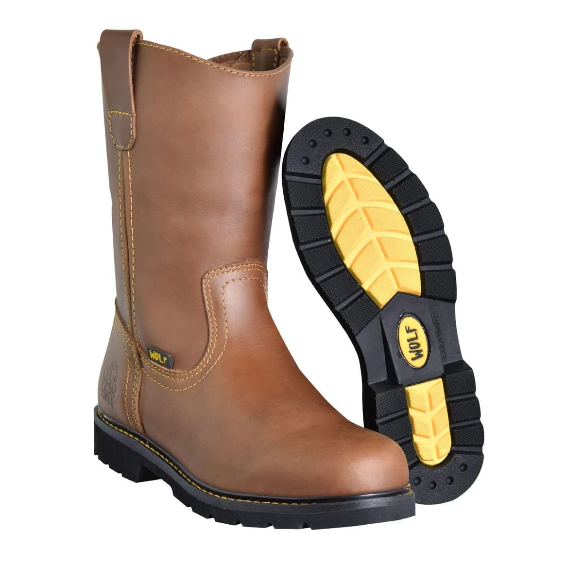 Wolf Brown Safety Slip On Boots product image