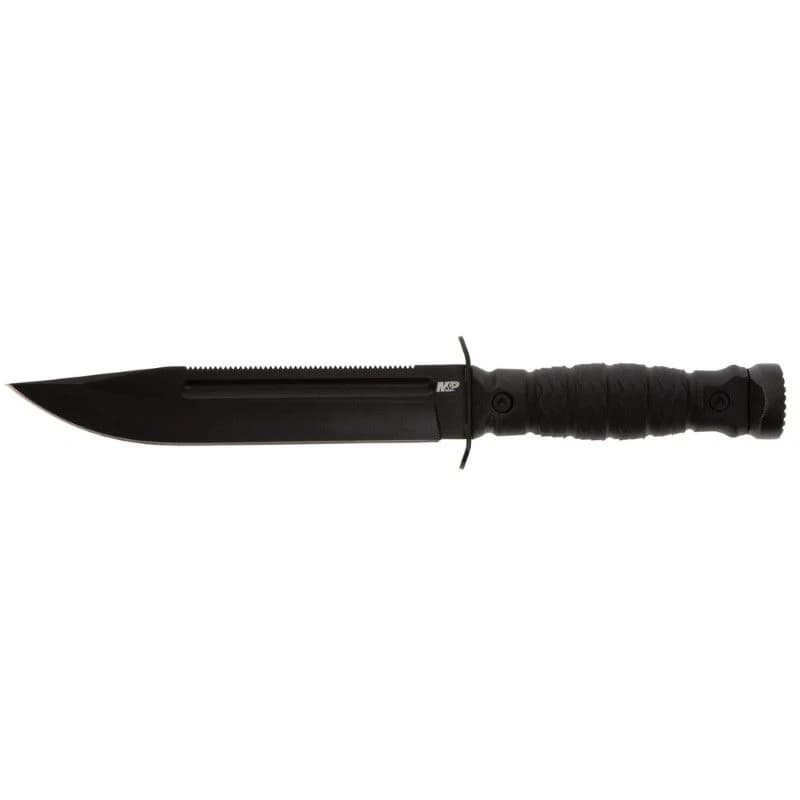 S&W M&P Special Ops Fixed Blade Knife 7" Black Bowie Blade, Rubberized Handle product image