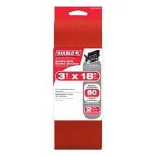 Diablo 3" x 18" 80-Grit Sanding Belts (2pk) product image