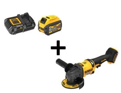 Dewalt 60V Max 4 1/2" - 6" Angle Grinder w/20V/60V 6Ah Battery & Charger product image