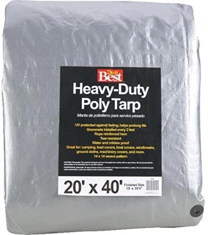 Silver Tarpaulin 20' x 40' product image