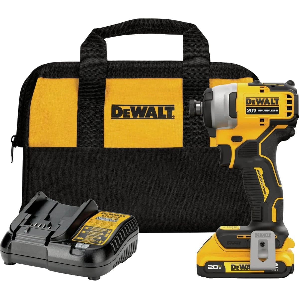 Dewalt Atomic 20V Max Compact Brushless 1/4" Impact Driver Kit (1) 2Ah Battery product image