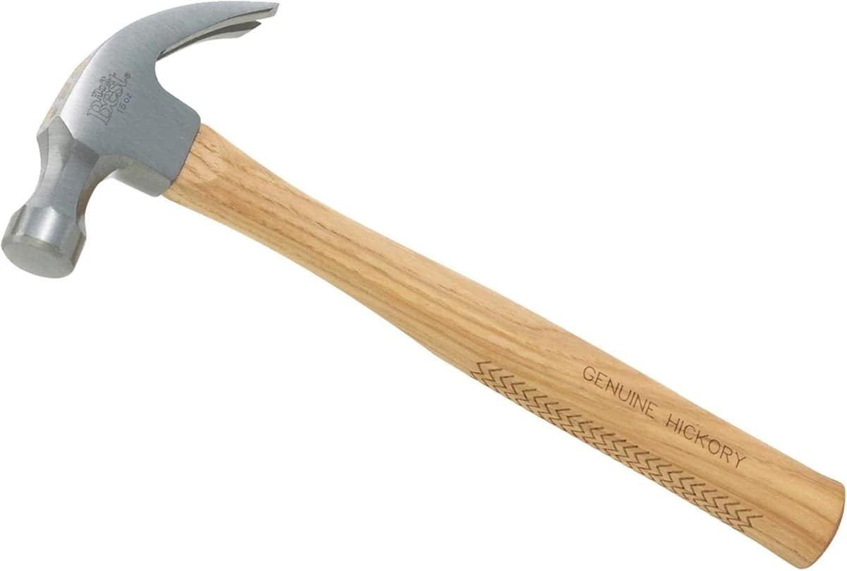 Do it Best 16 Oz. Smooth-Face Curved Claw Hammer with Hickory Handle product image